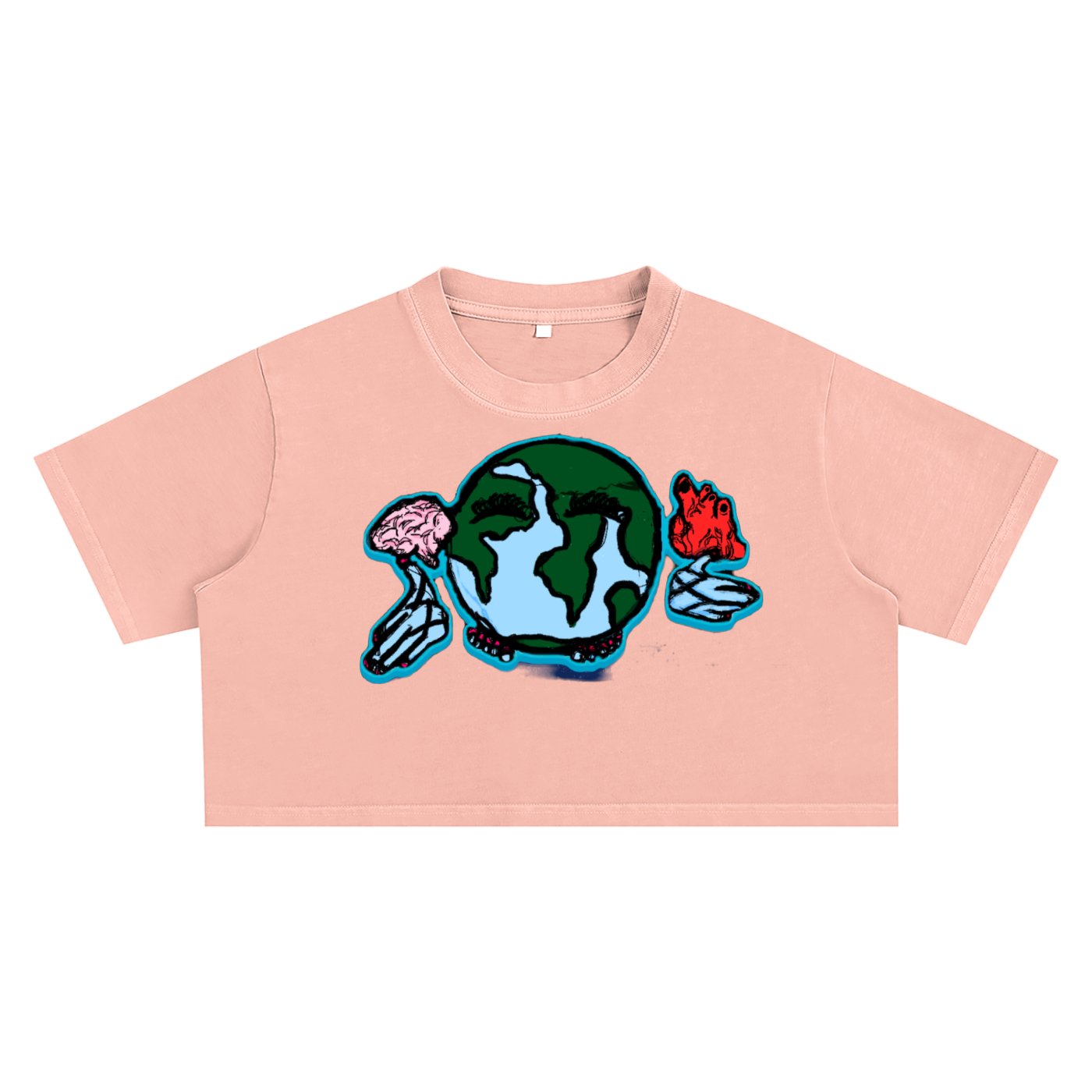 Snow Washed Crop Top
