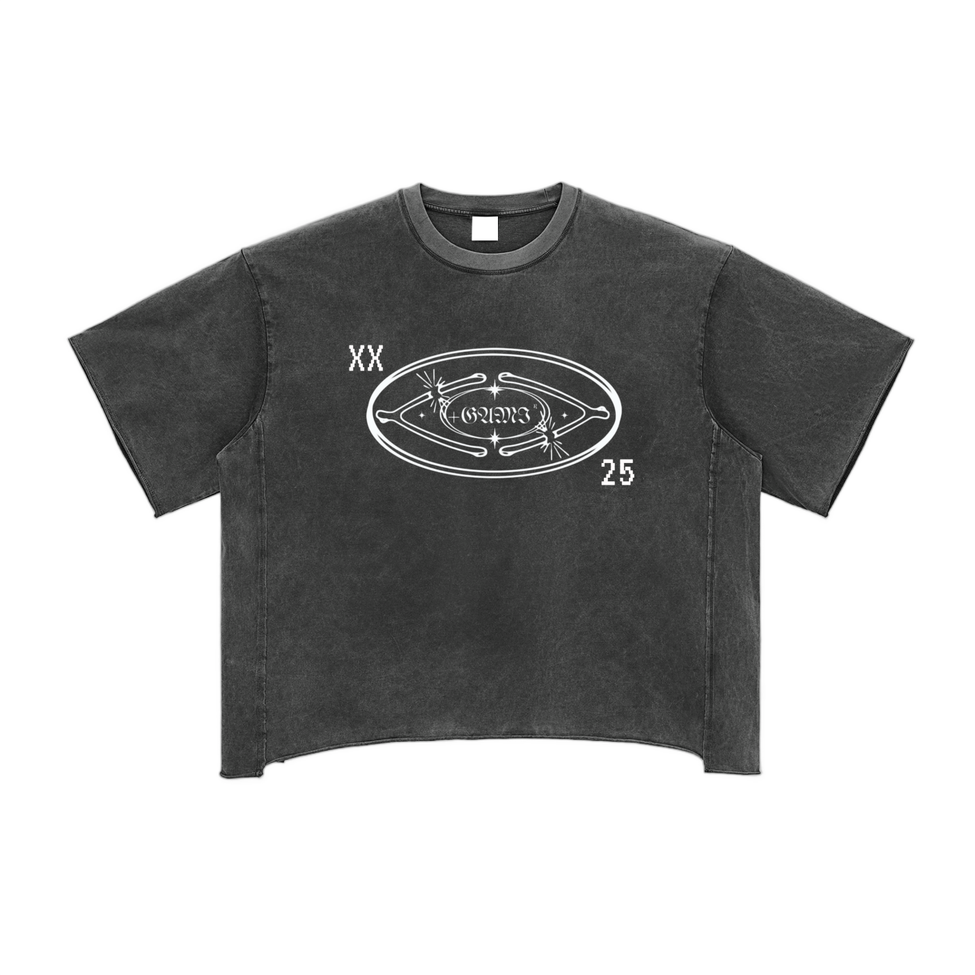 Raw Edge Snow Washed Boxy T-Shirt
