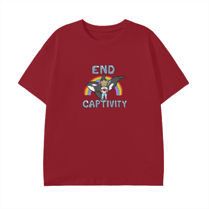 "End Captivity" Graphic T-Shirt 180 GSM