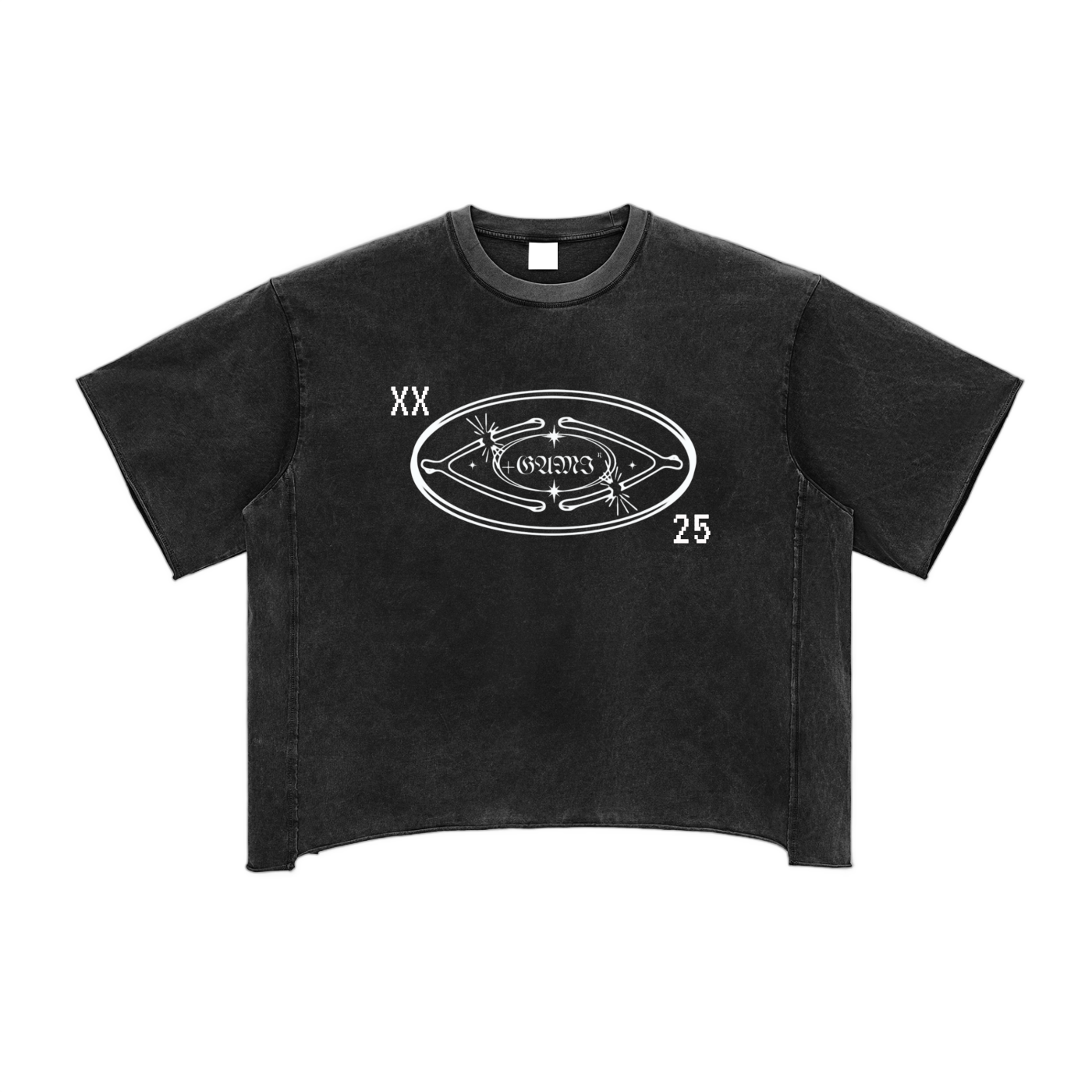 Raw Edge Snow Washed Boxy T-Shirt